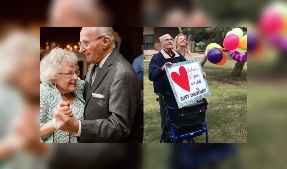Bob y Nancy Shellard celebraron sus 67° aniversario de bodas, pero no pudieron estar juntos debido a las medidas sanitarias por el coronavirus. Foto: Mitre
