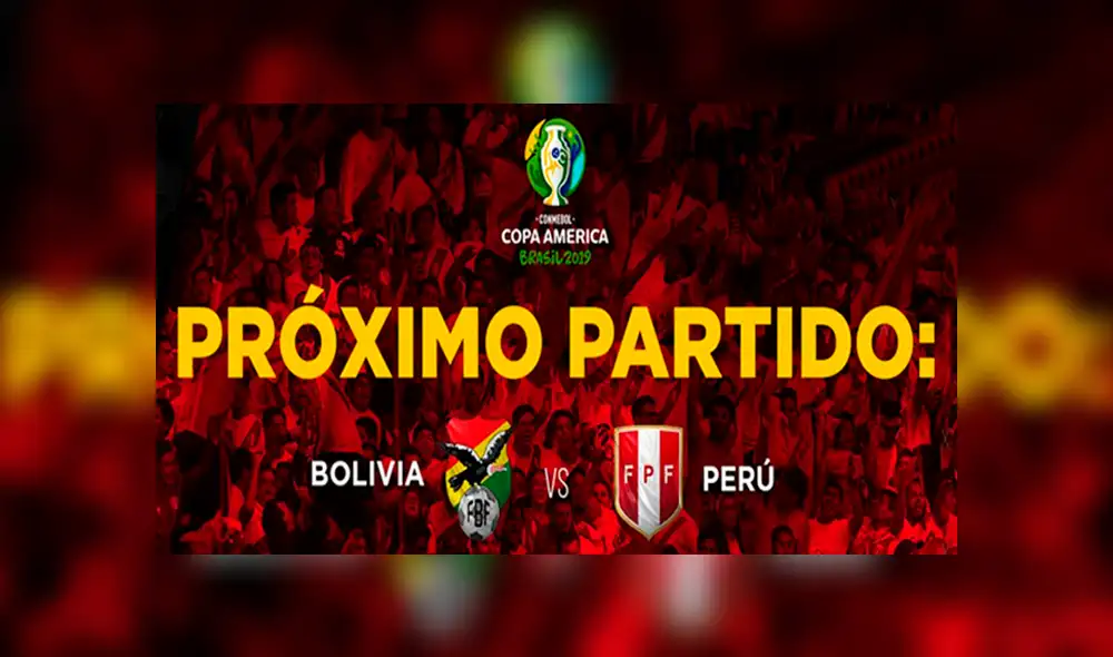 Perú vs. Bolivia: fecha, horarios y en qué canal ver partido por Copa América 2019