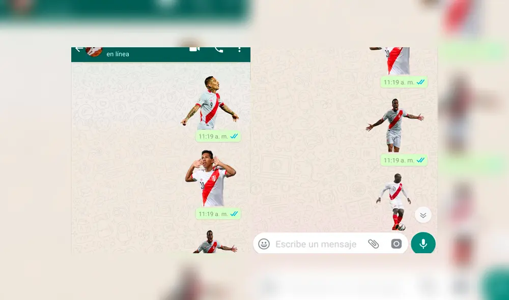 Vía WhatsApp: conoce cómo obtener los stickers de la selección peruana que causa furor en los hinchas [FOTOS]