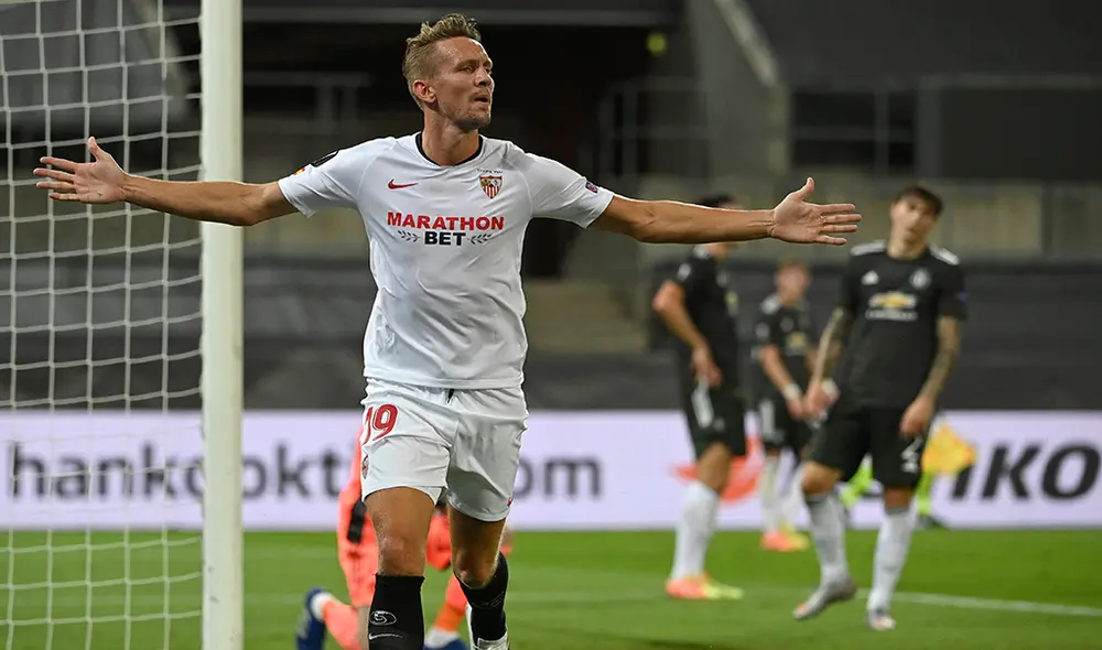 Sevilla venció 2-1 al Manchester United y se clasificó a una nueva final de la Europa League 2019-2020. | Foto: AFP Sevilla venció 2-1 al Manchester United y se clasificó a una nueva final de la Europa League 2019-2020. | Foto: AFP