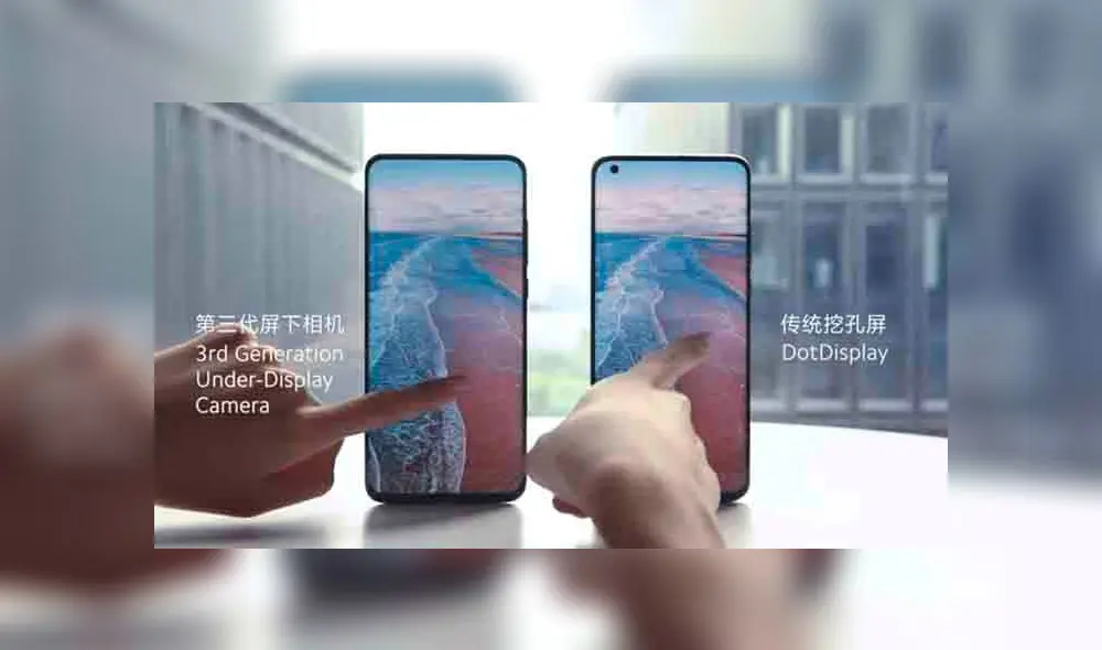 Xiaomi ha publicado un video que muestra cómo se ve y cómo funciona su cámara bajo pantalla. (Fotos: captura Xiaomi).