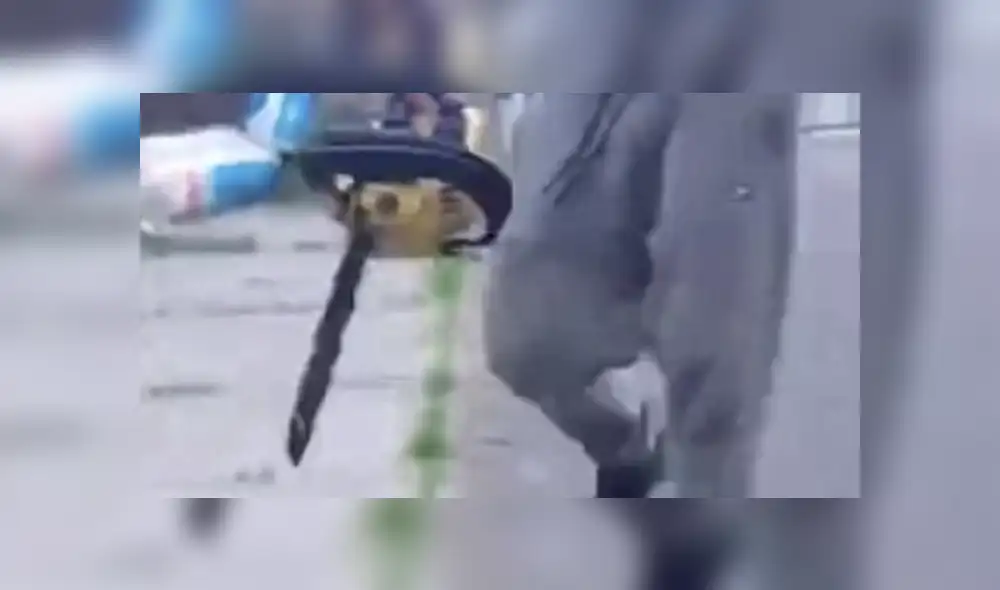 Inesperado: una pelea de vecinos termina con ataque de motosierra 