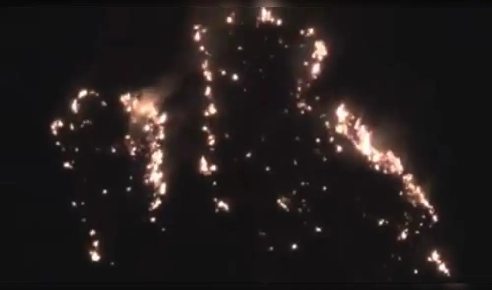 Incendio en cerro Agomarca en Conchán Incendio en cerro Agomarca en Conchán