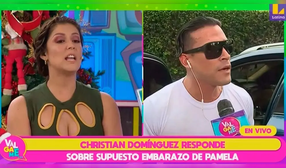 Karla Tarazona encara a Christian Domínguez en "Válgame"