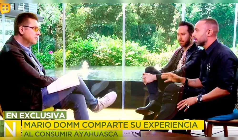 Mario Domm revela que consume ayahuasca para combatir ataques de pánico