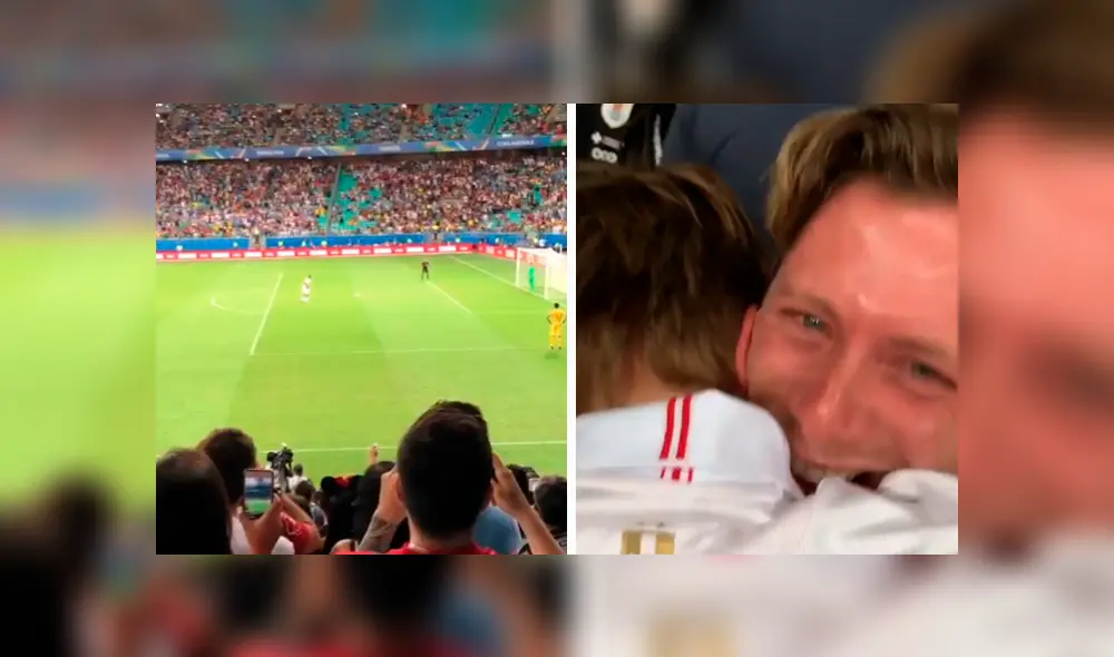 Copa América 2019: hijo y nieto de Ricardo Gareca lloraron con la clasificación a semifinales. Foto: Instagram