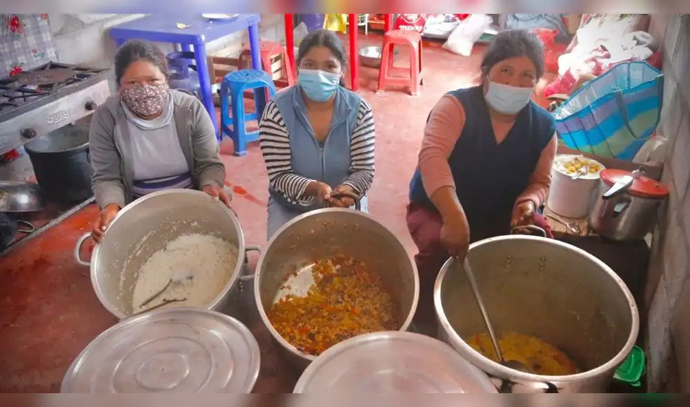 Ollas Comunes piden apoyo al gobierno para emprendimientos. Foto: La República. Ollas Comunes piden apoyo al gobierno para emprendimientos. Foto: La República.