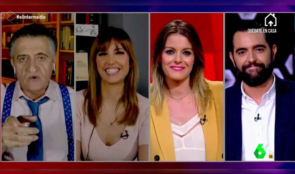 Reciente videollamada en la que El Gran Wynonig explicó su ausencia en el plató. (Foto: La Sexta)