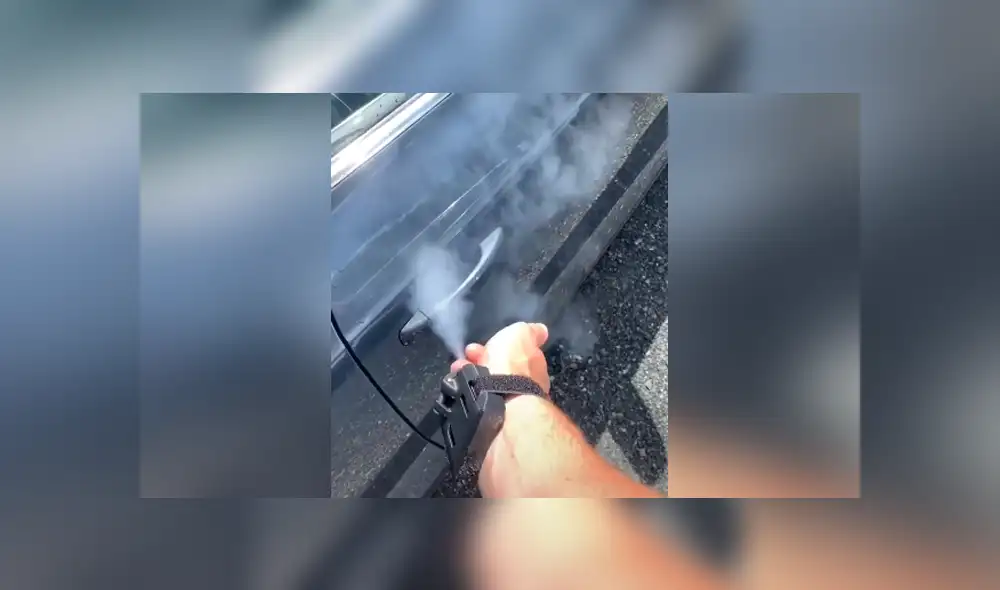 El joven creó un spray desinfectante usando un par de encendedores. Foto: TikTok