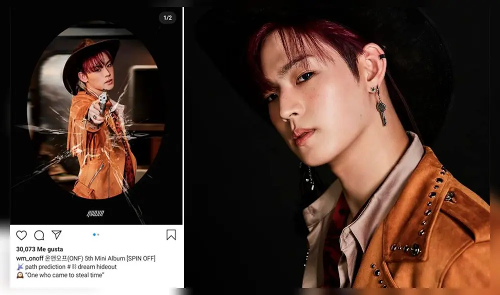 ONF: foto conceptual individual de HYOJIN para el 5th mini álbum [SPIN OFF]. Crédito: Instagram