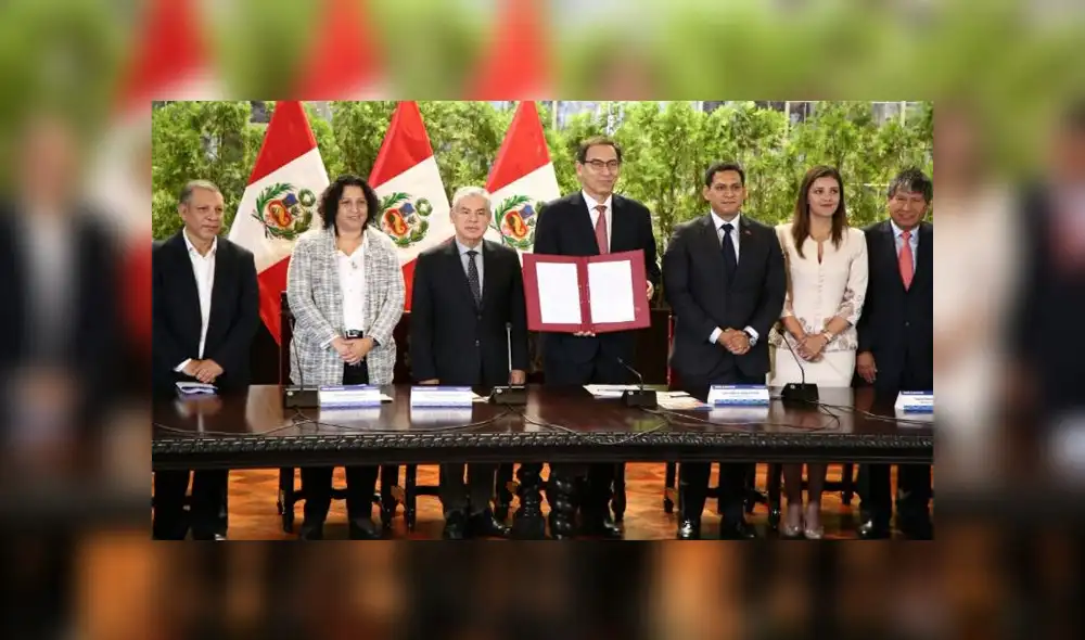 Presidente Martín Vizcarra promulgó ley para enfrentar el cambio climático