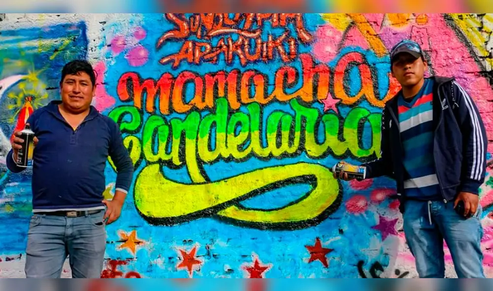 Artistas de Puno participaron en concurso de graffiti en honor a Virgen de la Candelaria [FOTOS]