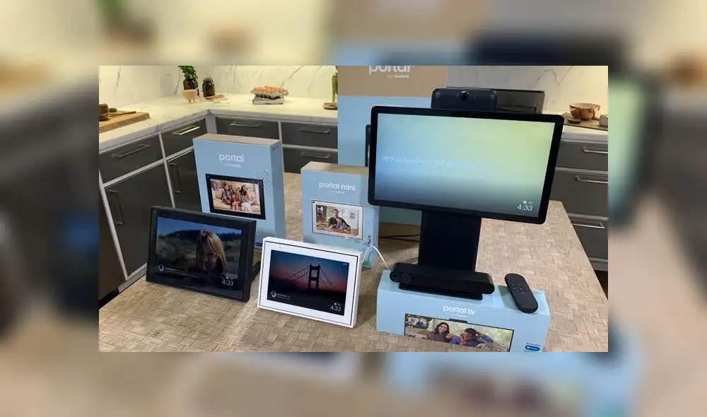 Facebook presentó sus nuevas pantallas inteligentes.