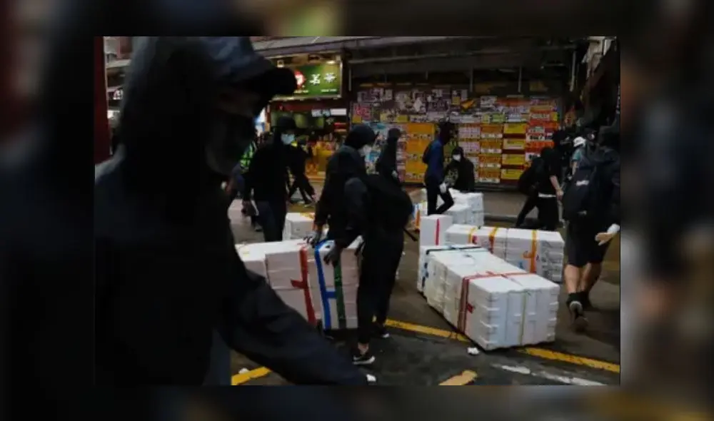 Protestas en Hong Kong. Foto: Reuters Protestas en Hong Kong. Foto: Reuters