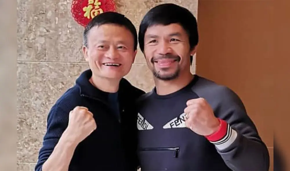 Manny Pacquiao y Jack Ma.