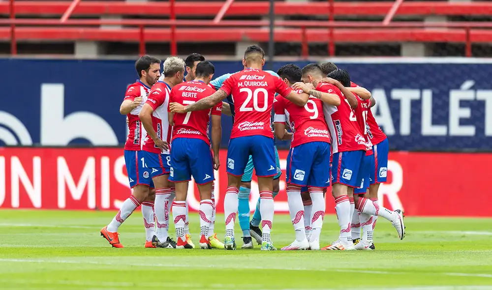 Atlético San Luis dejó una mala racha de cuatro derrotas al hilo la última fecha tras vencer 2-1 a Necaxa. Foto: @AtletideSanLuis.