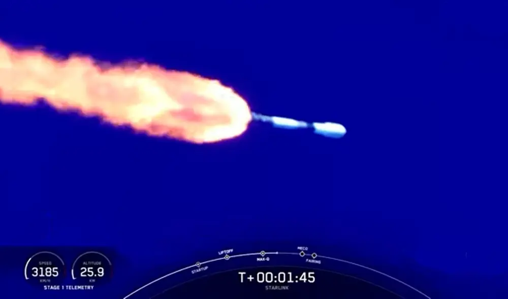 El cohete Falcon 9 de Space X, tras siete años de vagabundear en el espacio, ocasionará un cráter en la Luna después de impactarla. Fotocaptura: YouTube / El Español / SpaceXEl cohete Falcon 9 de Space X, tras siete años de vagabundear en el espacio, ocasionará un cráter en la Luna después de impactarla. Fotocaptura: YouTube / El Español / SpaceX