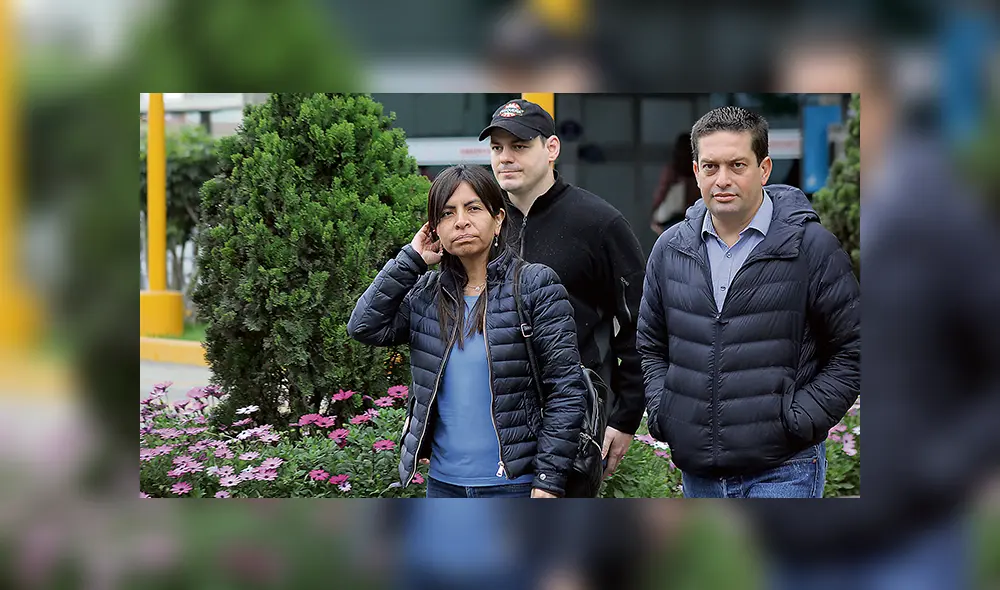 Acusan. Abogada, esposo y congresistas como Miki Torres culpan del mal de Keiko a la prisión. (Foto: Antonio Melgarejo)