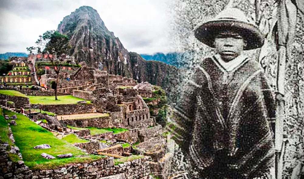 Pablito Richarte fue el niño que vivía cerca a la ciudadela inca y orientó a Hiram Bingham por el camino correcto para llegar a Machu Picchu. Foto: composición LR/AFP/archivo Museo de la Nación
