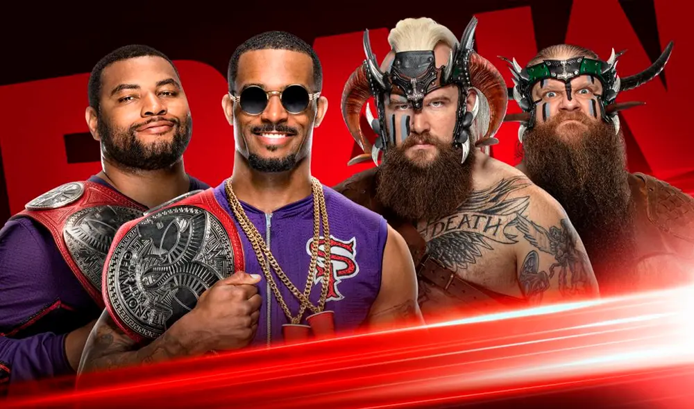 The Street Profits vs. The Viking Raiders HOY en Monday Night RAW. Foto: WWE