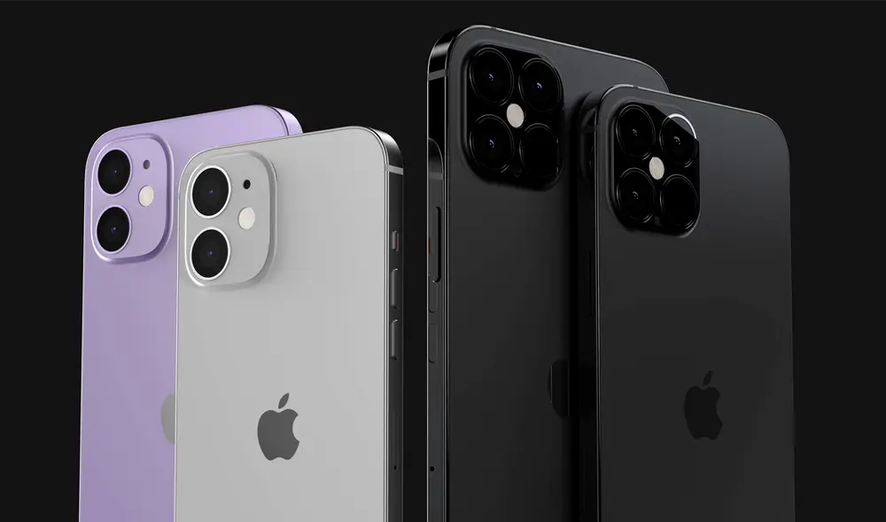 El diseño filtrado de la serie iPhone 12. Foto: @EveryApplePro / Twitter