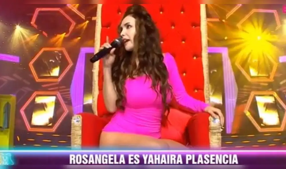Rosángela Espinoza imita a Yahaira Plasencia en Esto es guerra Rosángela Espinoza imita a Yahaira Plasencia en Esto es guerra