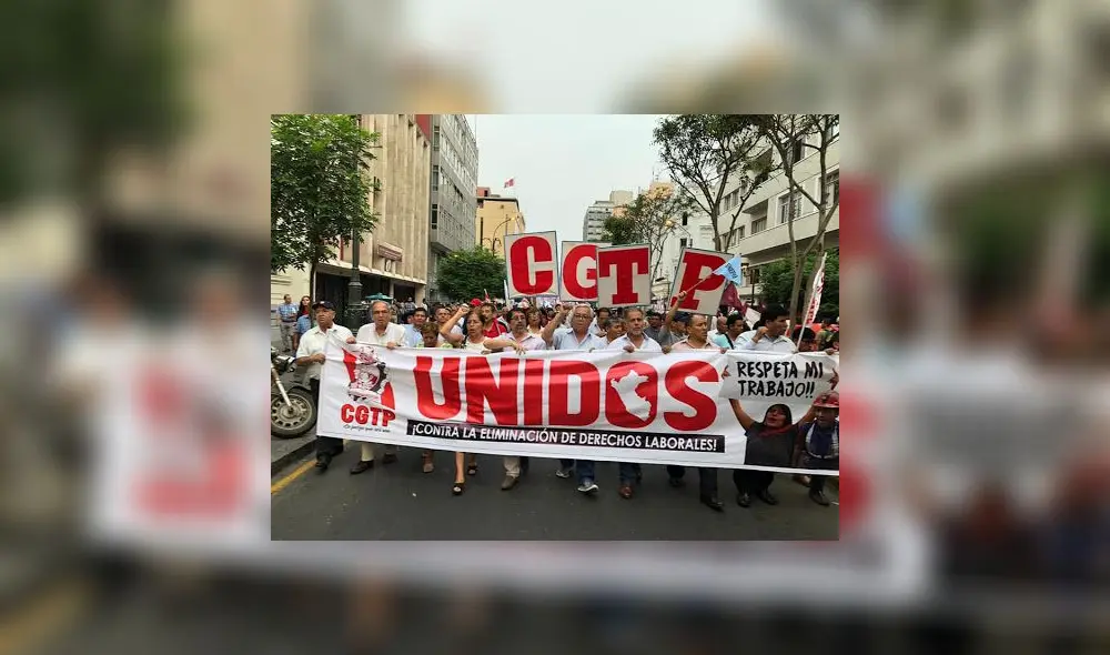 CGTP afirma que el Gobierno, el Ministerio de Trabajo y la SUNAFIL están
obligados a garantizar el respeto a los
derechos laborales. CGTP afirma que el Gobierno, el Ministerio de Trabajo y la SUNAFIL están
obligados a garantizar el respeto a los
derechos laborales.