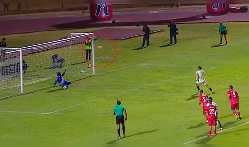 Universitario vs Sport Huancayo: Gol de Alejandro Hohberg. Foto: Captura de video.