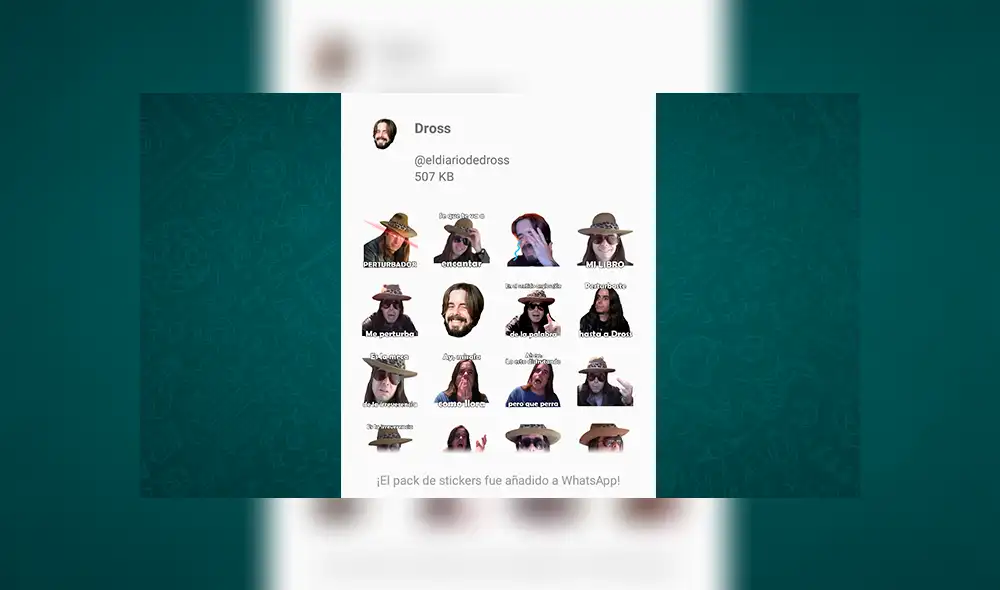 WhatsApp: youtuber 'Dross' tiene sus propios stickers y son sumamente perturbadores [FOTOS] 