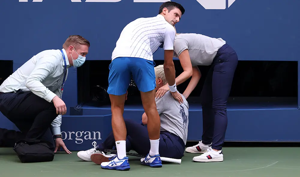 Novak Djokovic quedó eliminado del US Open 2020. Foto: AFP