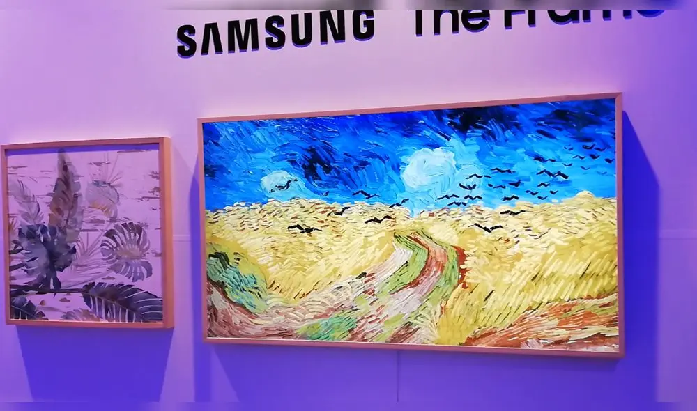 The Frame es el nuevo televisor QLED 8k de Samsung que la marca lanza en el Peru. Foto: Daniel Robles.