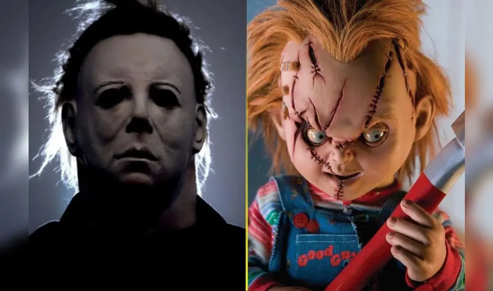 Chucky y Michael Myers juntos en crossover promocional. Foto: composición
