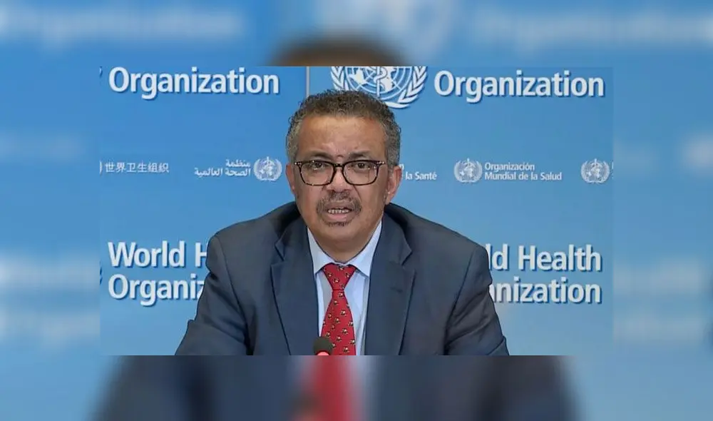 Tedros Adhanom, director de la OMS. Foto: AFP.