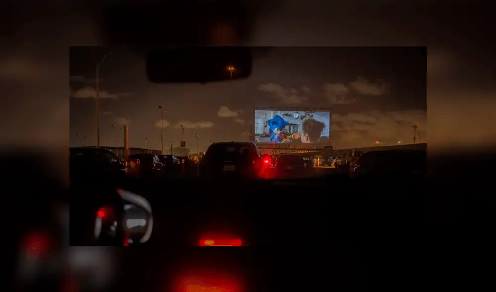 La pantalla empleada para las proyecciones es de 20 x 11 metros. Fuente: AFP. La pantalla empleada para las proyecciones es de 20 x 11 metros. Fuente: AFP.