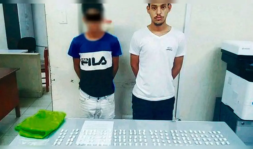 Ambos extranjeros fueron capturados por la Policía.