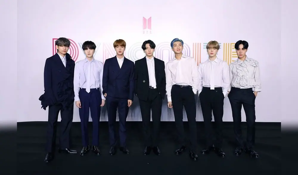 BTS Dynamite: los siete artistas en la conferencia de prensa virtual. Foto: Big Hit BTS Dynamite: los siete artistas en la conferencia de prensa virtual. Foto: Big Hit