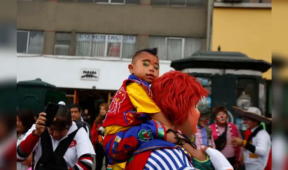 Así se celebró el Día del Payaso Peruano por calles de Lima [FOTOS]