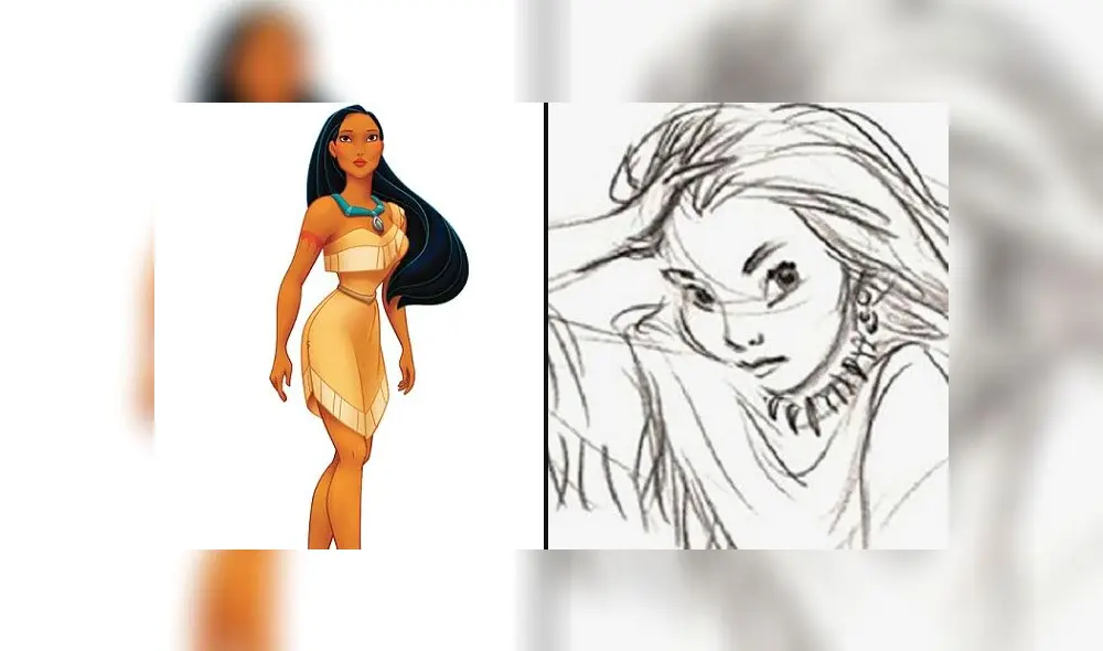 Filtran bocetos originales de memorables personajes de Disney [FOTOS]