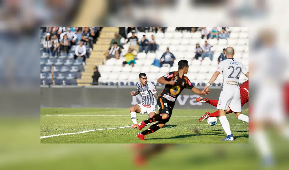 Golpeó. Adrián ‘Rocky’ Balboa anotó su tercer gol con camiseta de Alianza en seis partidos. Golpeó. Adrián ‘Rocky’ Balboa anotó su tercer gol con camiseta de Alianza en seis partidos.
