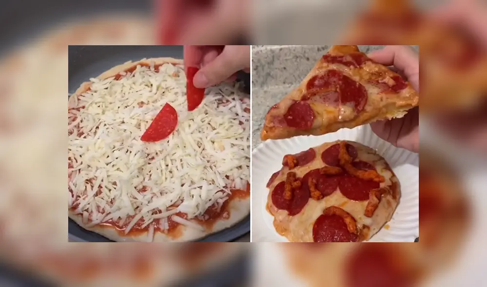 La joven mostró cómo preparar este popular platillo de una forma sencilla utilizando una sartén. Foto: Tiktok