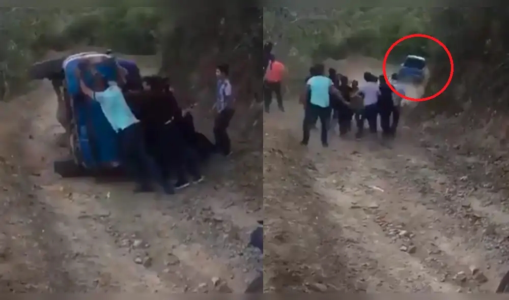 Facebook: quisieron ayudar a dueño de camioneta y empeoraron todo [VIDEO]