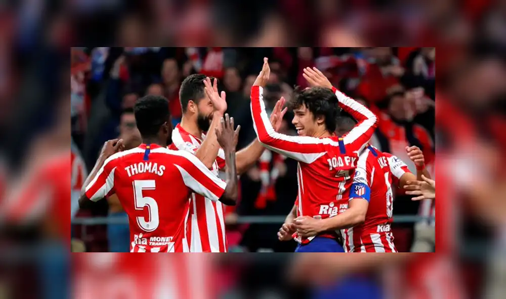 Atlético de Madrid logró una importante victoria en el Wanda Metropolitano y ya está en puestos de clasificación a la Champions League. Foto: Difusión.