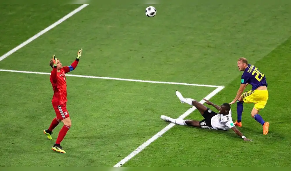 Alemania vs Suecia: Ola Toivonen anota el primer gol para los suecos [VIDEO]