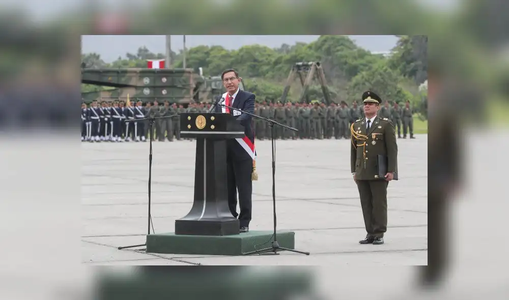 Martin Vizcarra señaló que el Ejercito no puede verse opacado por los actos de unos pocos. Foto: Presidencia. Martin Vizcarra señaló que el Ejercito no puede verse opacado por los actos de unos pocos. Foto: Presidencia.