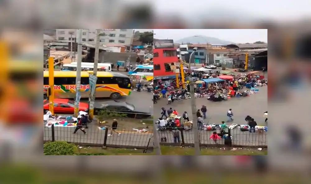 Av. Nicolás Ayllón: ambulantes han convertido avenidas en mercado informal Av. Nicolás Ayllón: ambulantes han convertido avenidas en mercado informal