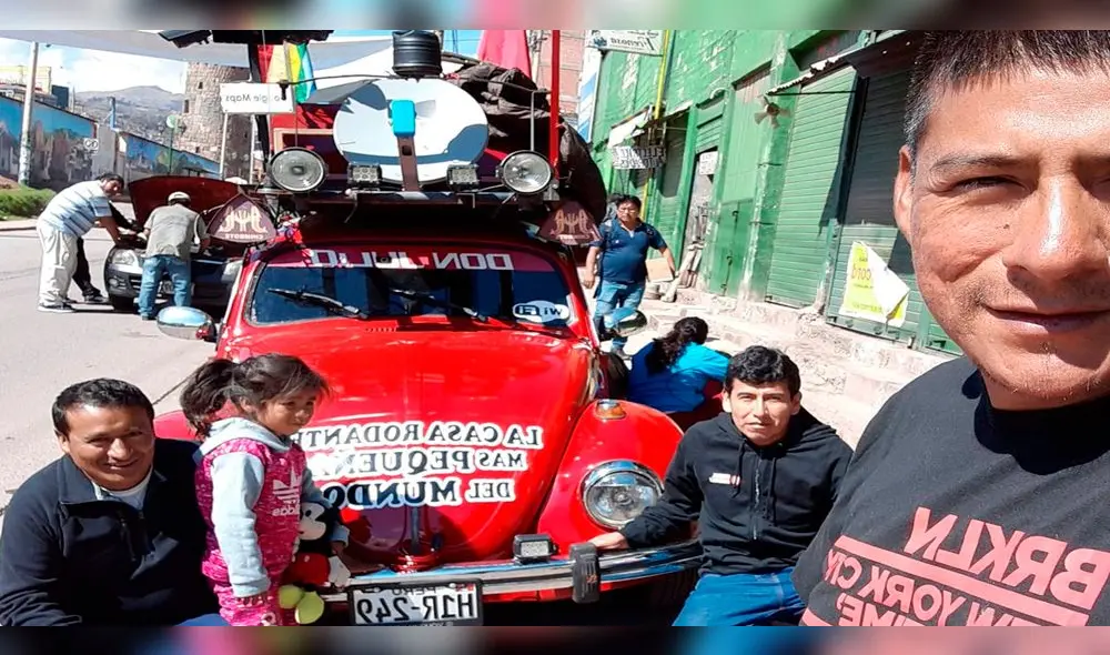 Peruano que recorre Sudamérica en pequeña casa rodante llegó a Cusco.