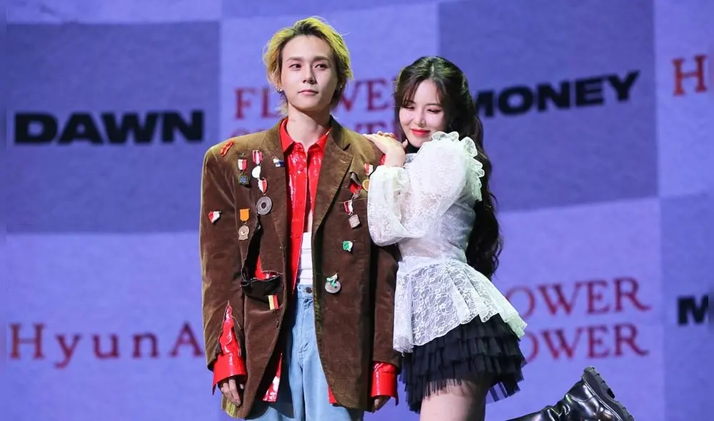 HyunA y DAWN, pareja de idols que confirmó su relación en 2018. HyunA y DAWN, pareja de idols que confirmó su relación en 2018.