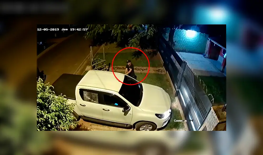 Fue interceptado cuando estaba por entrar a su vivienda en Paraguay. (Foto: Captura) Fue interceptado cuando estaba por entrar a su vivienda en Paraguay. (Foto: Captura)