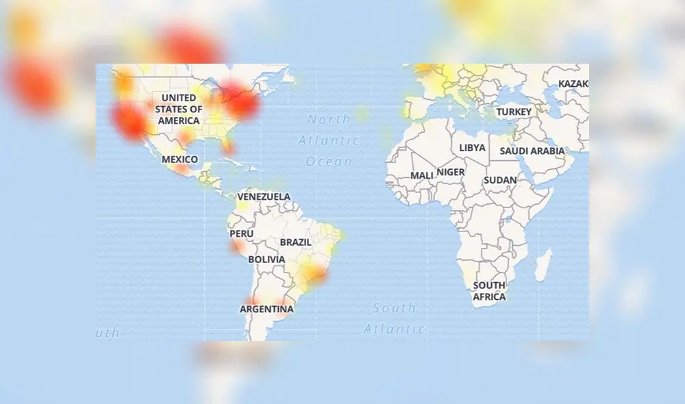 Estados Unidos es el país más afectado por la caída de Instagram.