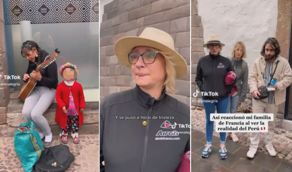 Miles de usuarios quedaron conmovidos al ver la reacción de la ciudadana francesa. Foto: composición LR/TikTok/@carenalegria Miles de usuarios quedaron conmovidos al ver la reacción de la ciudadana francesa. Foto: composición LR/TikTok/@carenalegria